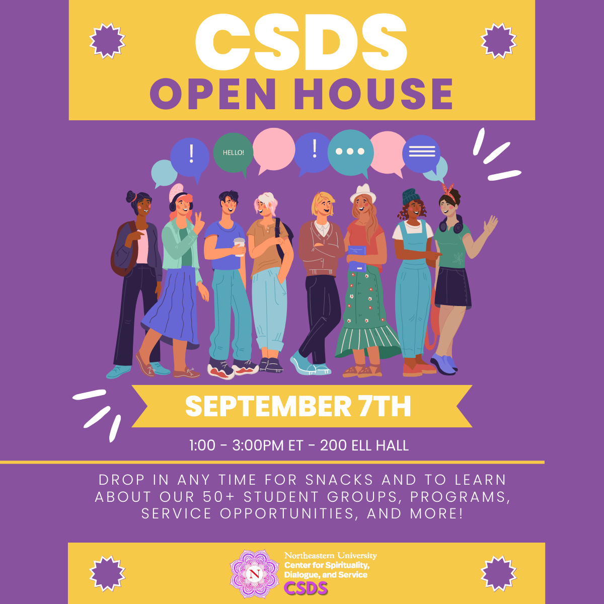CSDS Open House (4 × 4 In)